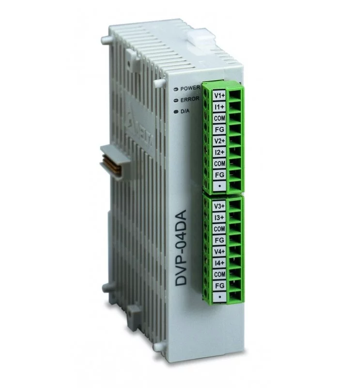 DVP04DA-SL Модуль аналоговых выходов(4AO,16bit) для левосторонней шины
